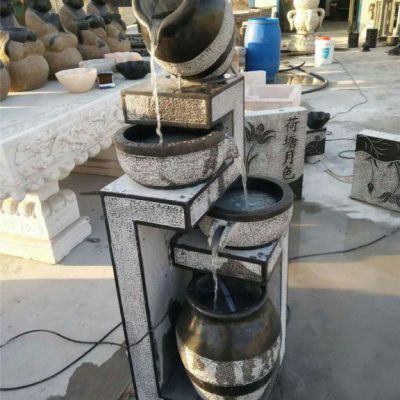 石雕仿古流水池