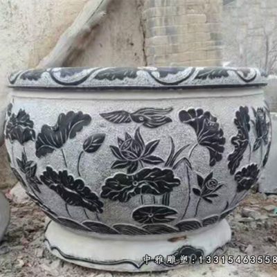 石雕仿古花盆