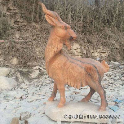 公园石雕羊雕塑
