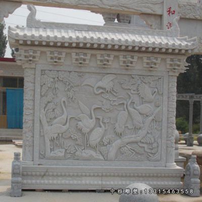 石雕庭院影壁雕塑