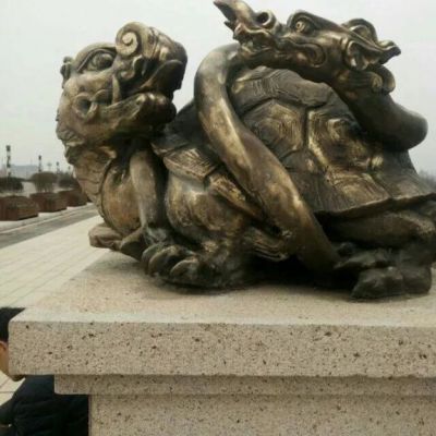 龙龟铜雕动物
