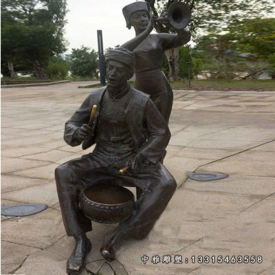 铜雕少数民族雕塑