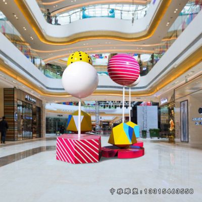 不锈钢彩绘景观雕塑