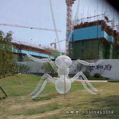 不锈钢镂空蚂蚁雕塑