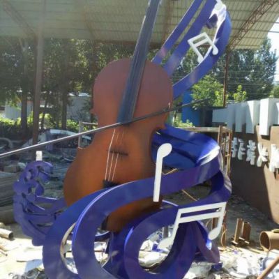 不锈钢彩绘音符摆件