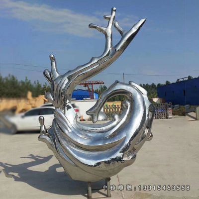 不锈钢创意海浪