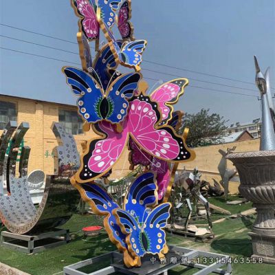 不锈钢彩绘蝴蝶