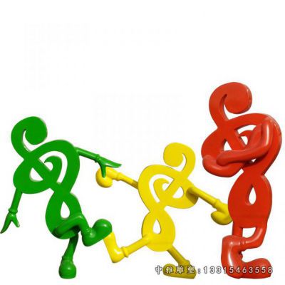 不锈钢彩绘音符