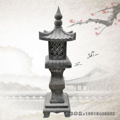 小型景观石灯摆件