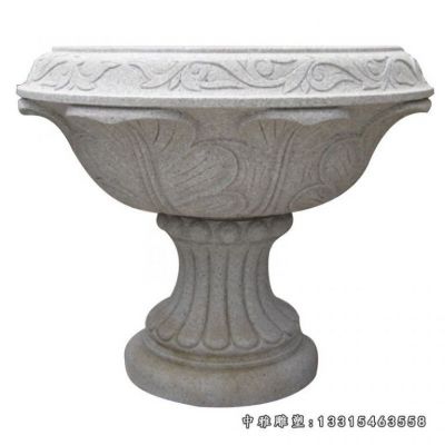 景观石雕花盆
