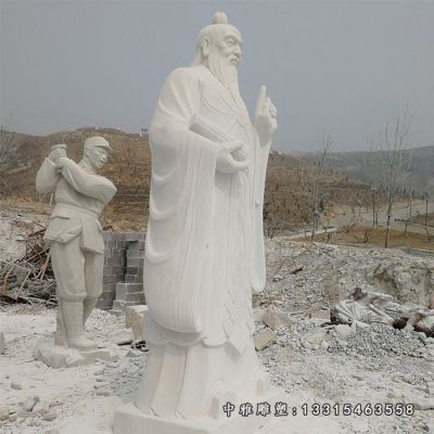 思想家石雕老子人物