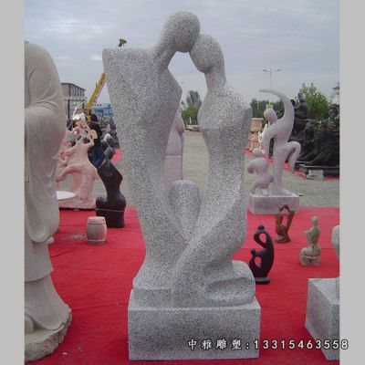 石雕抽象情侣