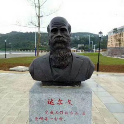 西方人物铜雕达尔文