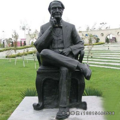 西方人物铜雕爱迪生