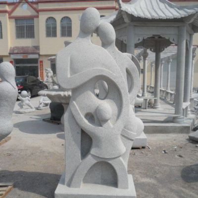 广场石雕抽象人物