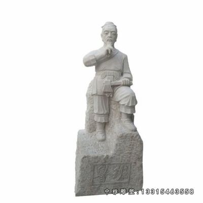 木匠石雕鲁班雕塑