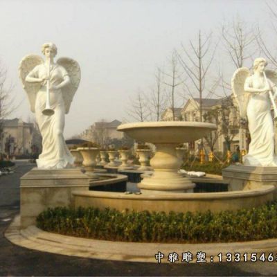 石雕西方天使雕塑