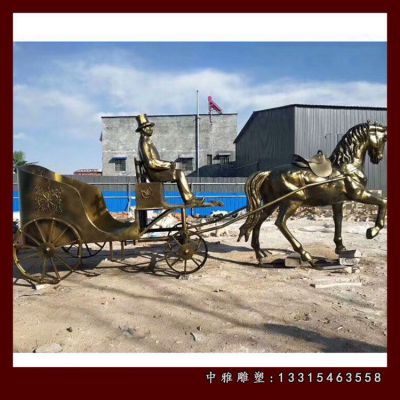 广场铜雕西方人物