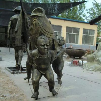 铜雕动物鱼雕塑