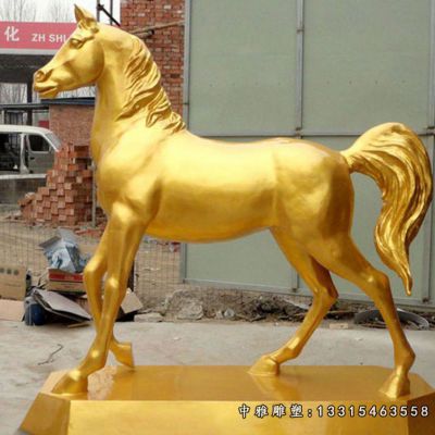 铜雕广场马雕塑