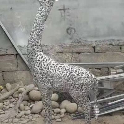 不锈钢动物长颈鹿