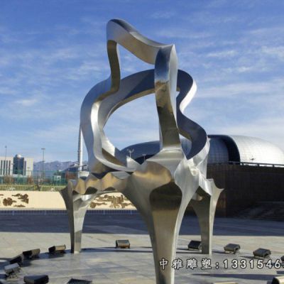 不锈钢广场钢琴雕塑