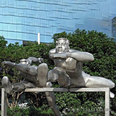 不锈钢运动跨栏人物