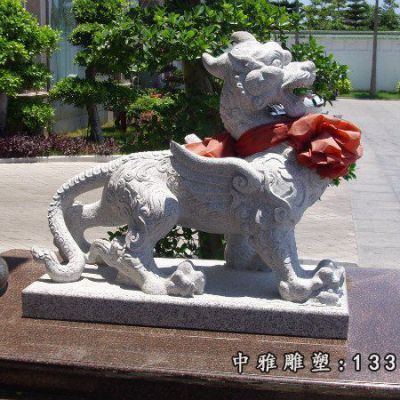 独角兽神兽石雕摆件