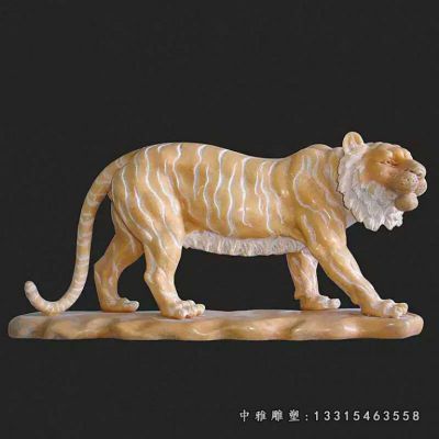 石雕行走老虎