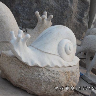 蜗牛动物石雕