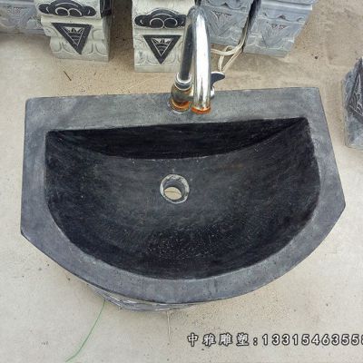 仿古石雕流水池