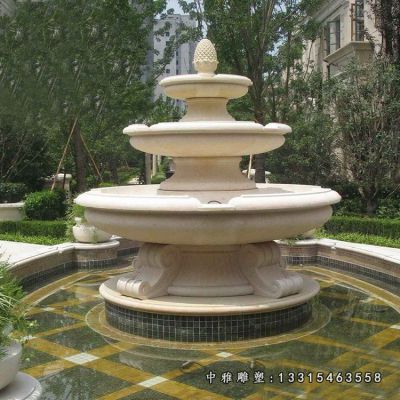 喷泉广场石雕景观