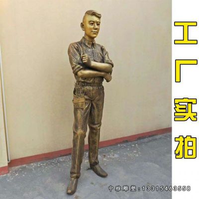 城市人物铜雕