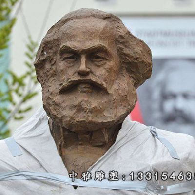 铜雕马克思胸像雕塑