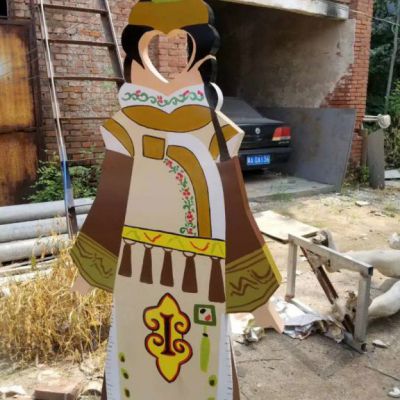 公园不锈钢人物雕塑