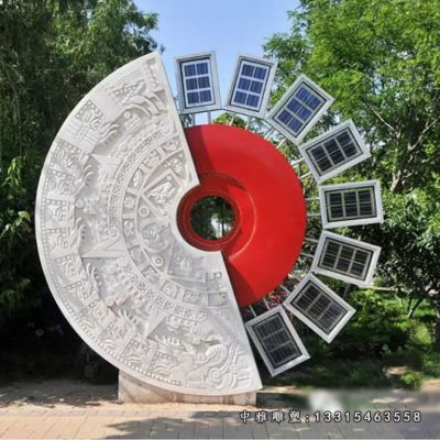 不锈钢齿轮景观雕塑