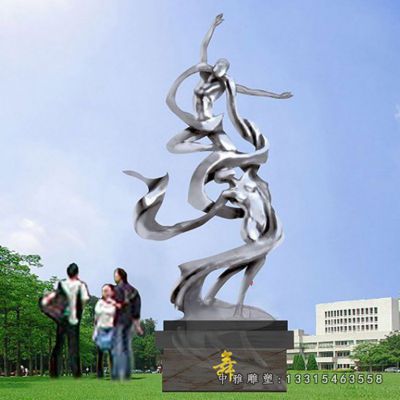 不锈钢广场跳舞人物