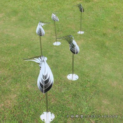 广场不锈钢动物鱼摆件