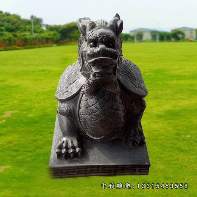 广场龙龟石雕
