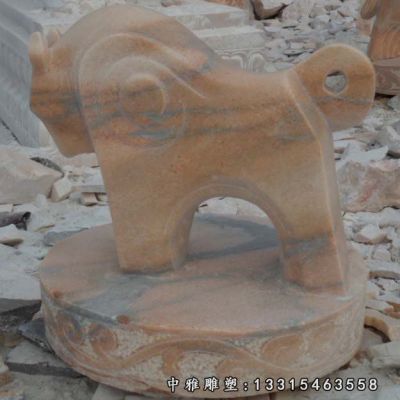 十二生肖动物石雕雕塑