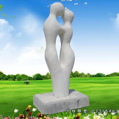 公园石雕抽象人物