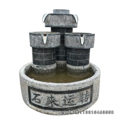 石雕庭院仿古流水池