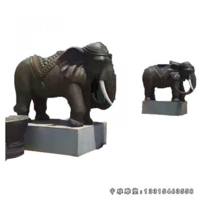 吉祥如意铜雕大象
