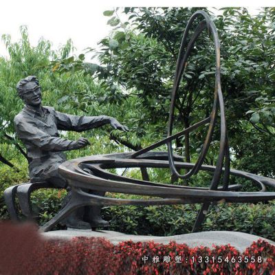 铜雕弹钢琴人物雕塑