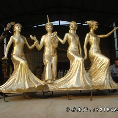 铜雕少数民族雕塑