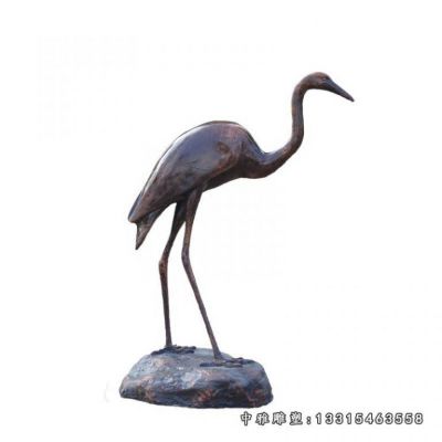 仙鹤铜雕动物