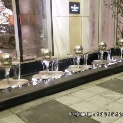 不锈钢公园喷泉雕塑