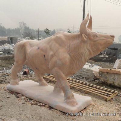 石雕广场牛雕塑