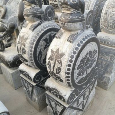 麒麟石雕抱鼓石