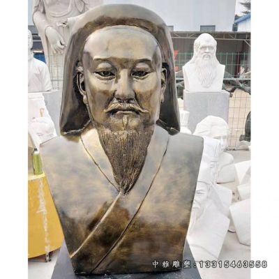 铜雕广场成吉思汗